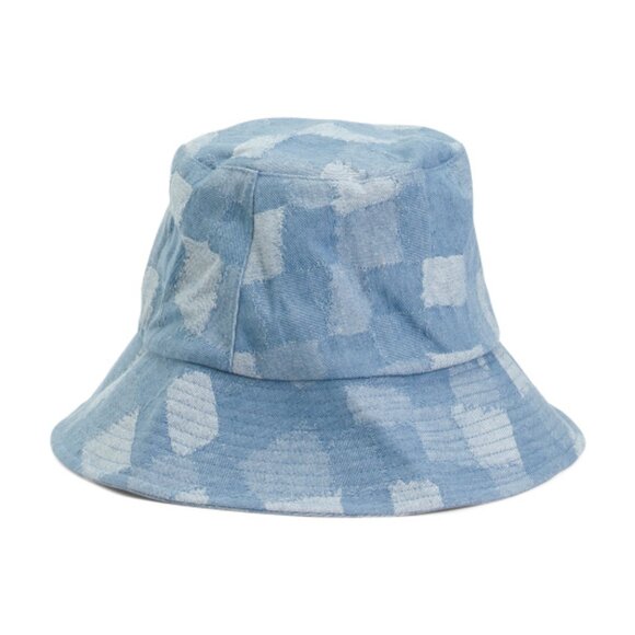 Eugenia Kim Blue Denim Patchwork Bucket Hat NWT Small Medium Large One Size